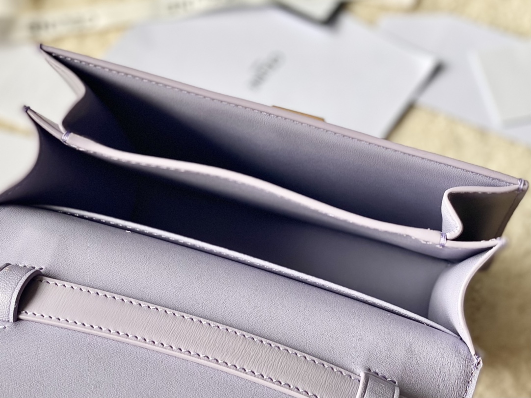 CELINE赛琳自然细牙签纹box牛皮肩背包192523