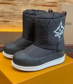 Louis Vuitton Snow Boots Printing Cowhide Rubber