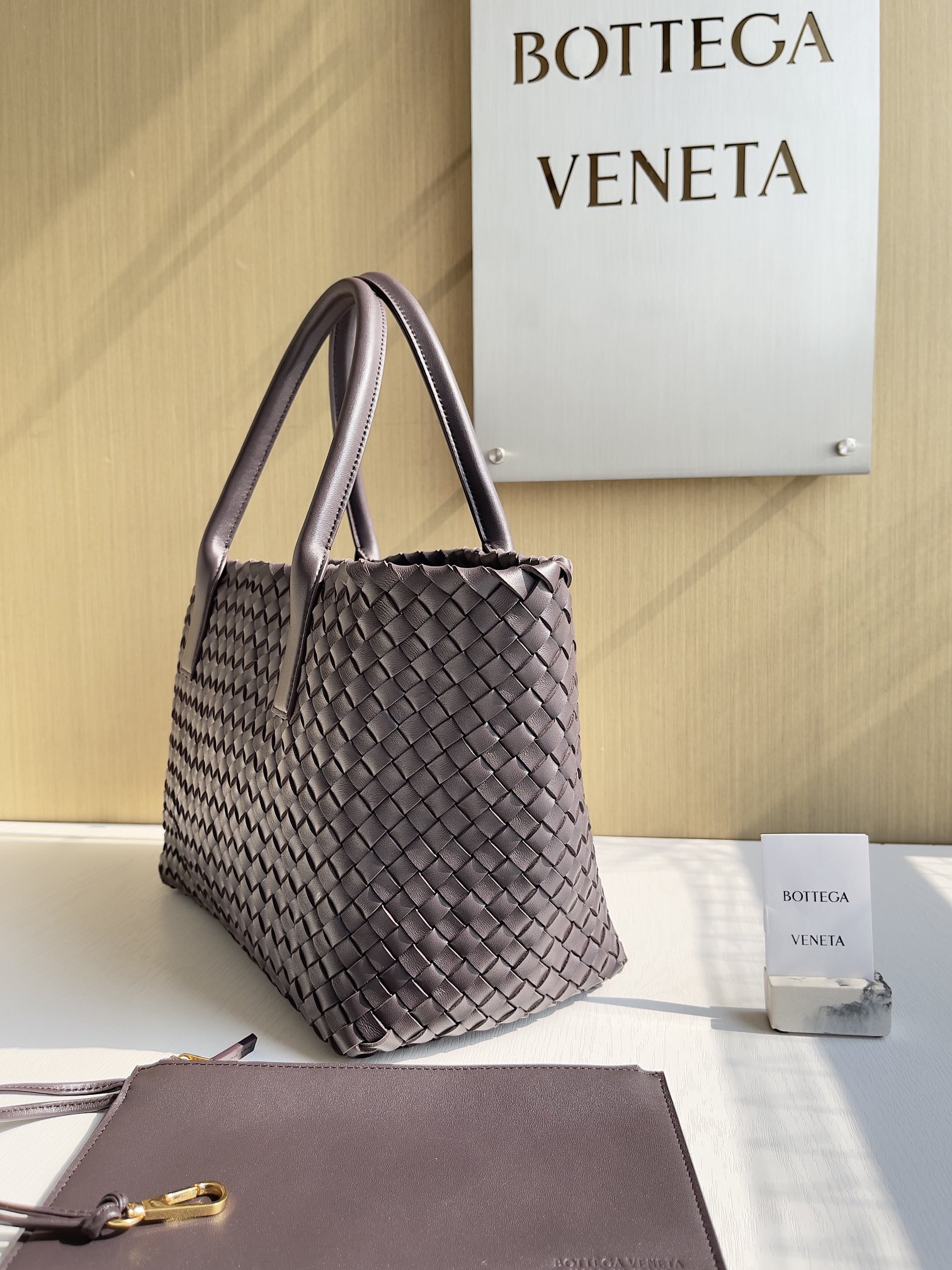 Bottega Veneta Hand-woven lambskin inside and out