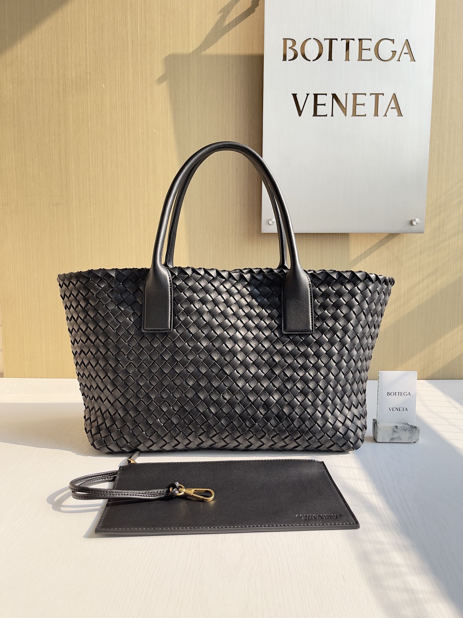Bottega Veneta Hand-woven lambskin inside and out