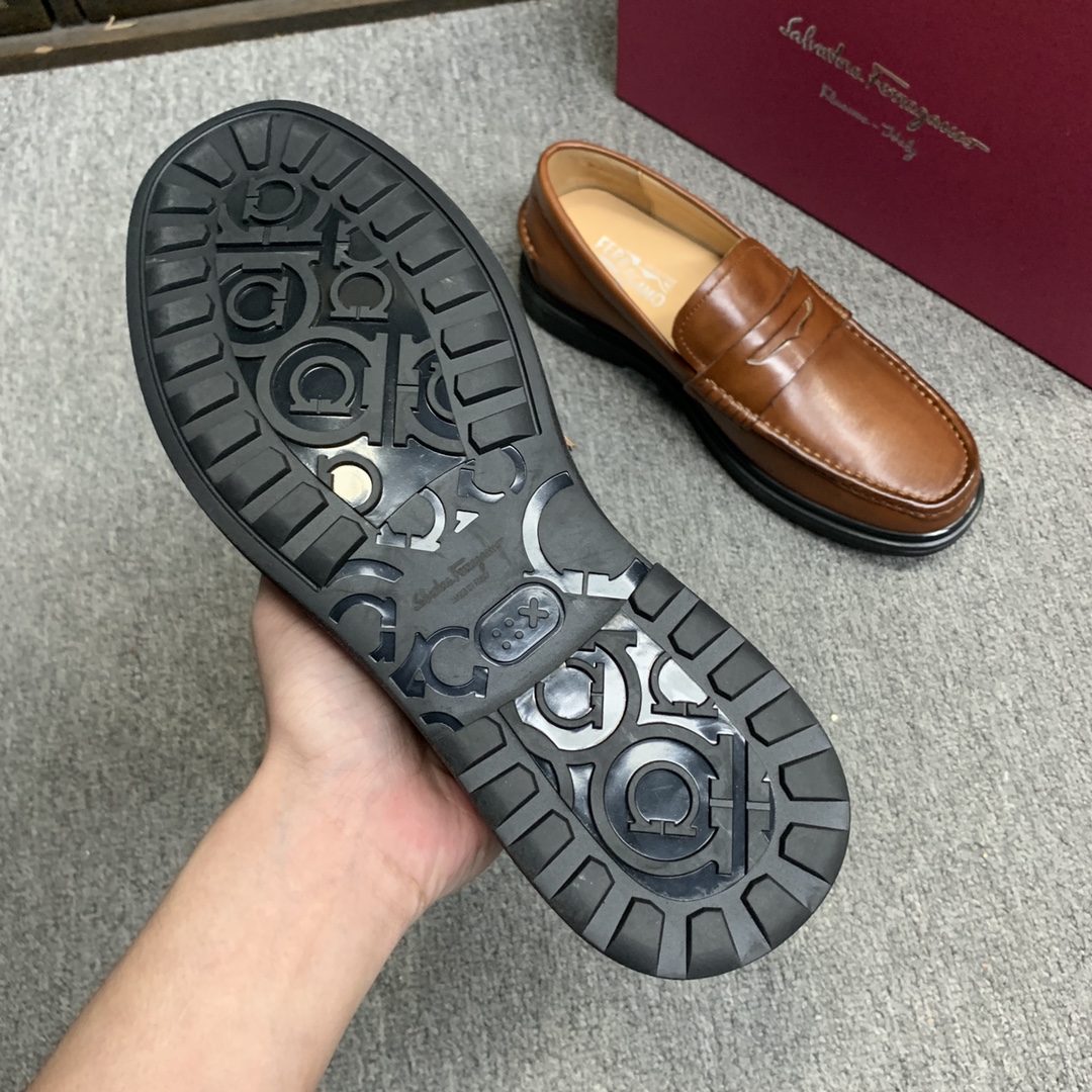 Ferragamo Style Leather Men's Shoes Men's Shoes Men's Shoes detail image 7 from source 783366