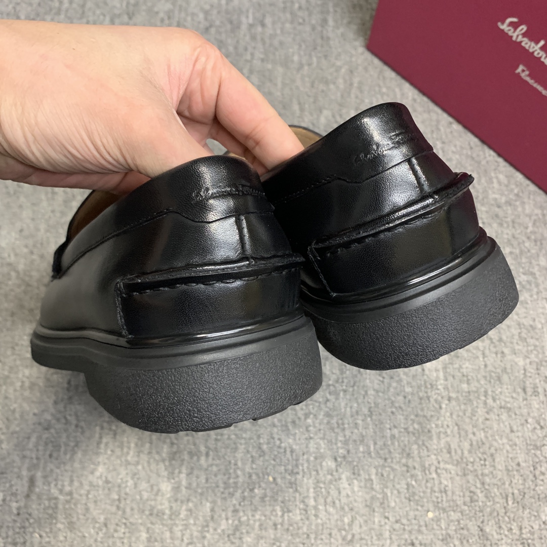 Ferragamo Style Leather Men's Shoes Men's Shoes Men's Shoes detail image 9 from source 783363