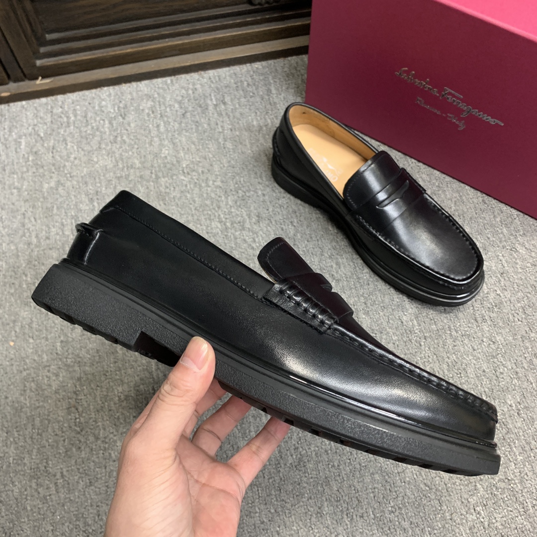 Ferragamo Style Leather Men's Shoes Men's Shoes Men's Shoes detail image 5 from source 783363