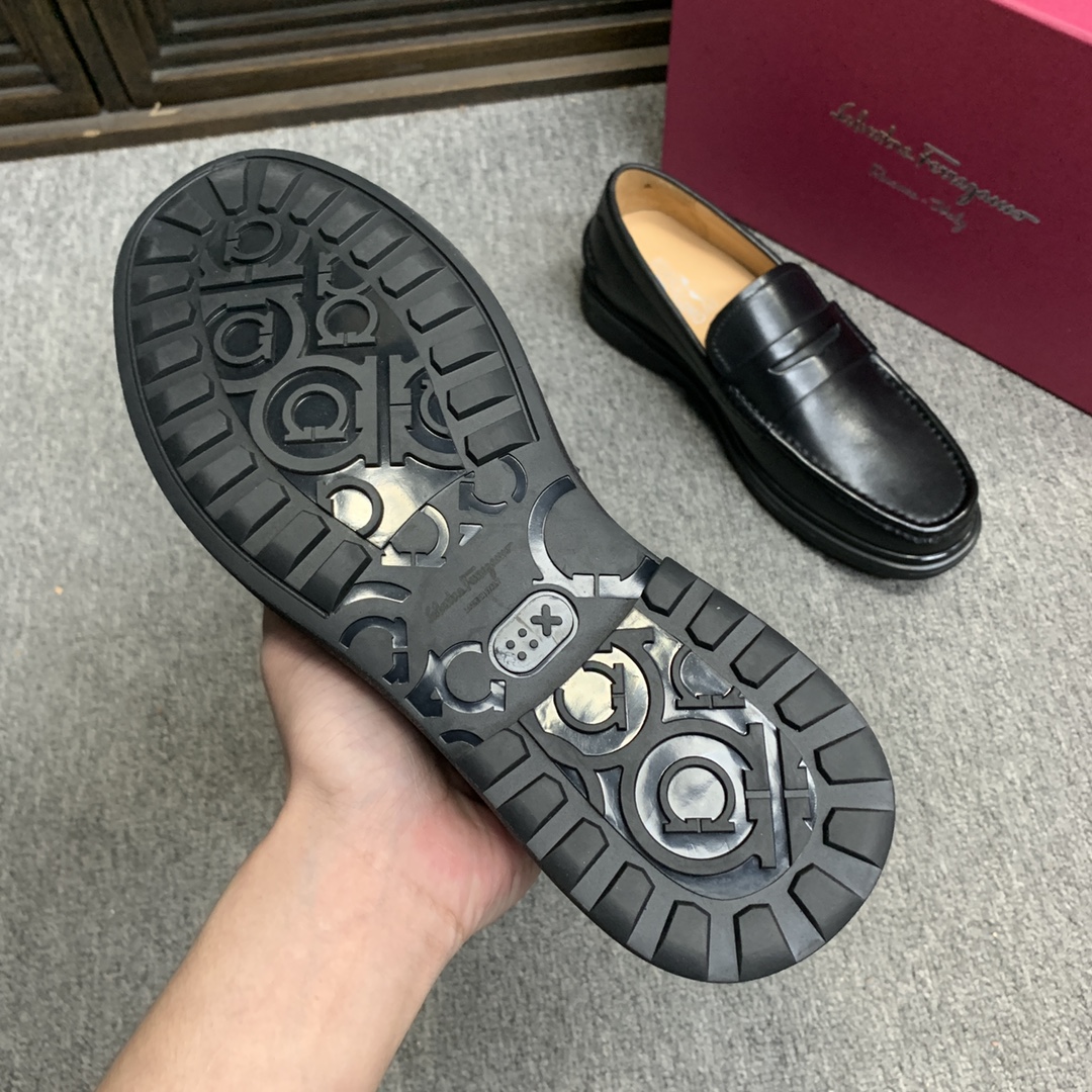 Ferragamo Style Leather Men's Shoes Men's Shoes Men's Shoes detail image 7 from source 783363