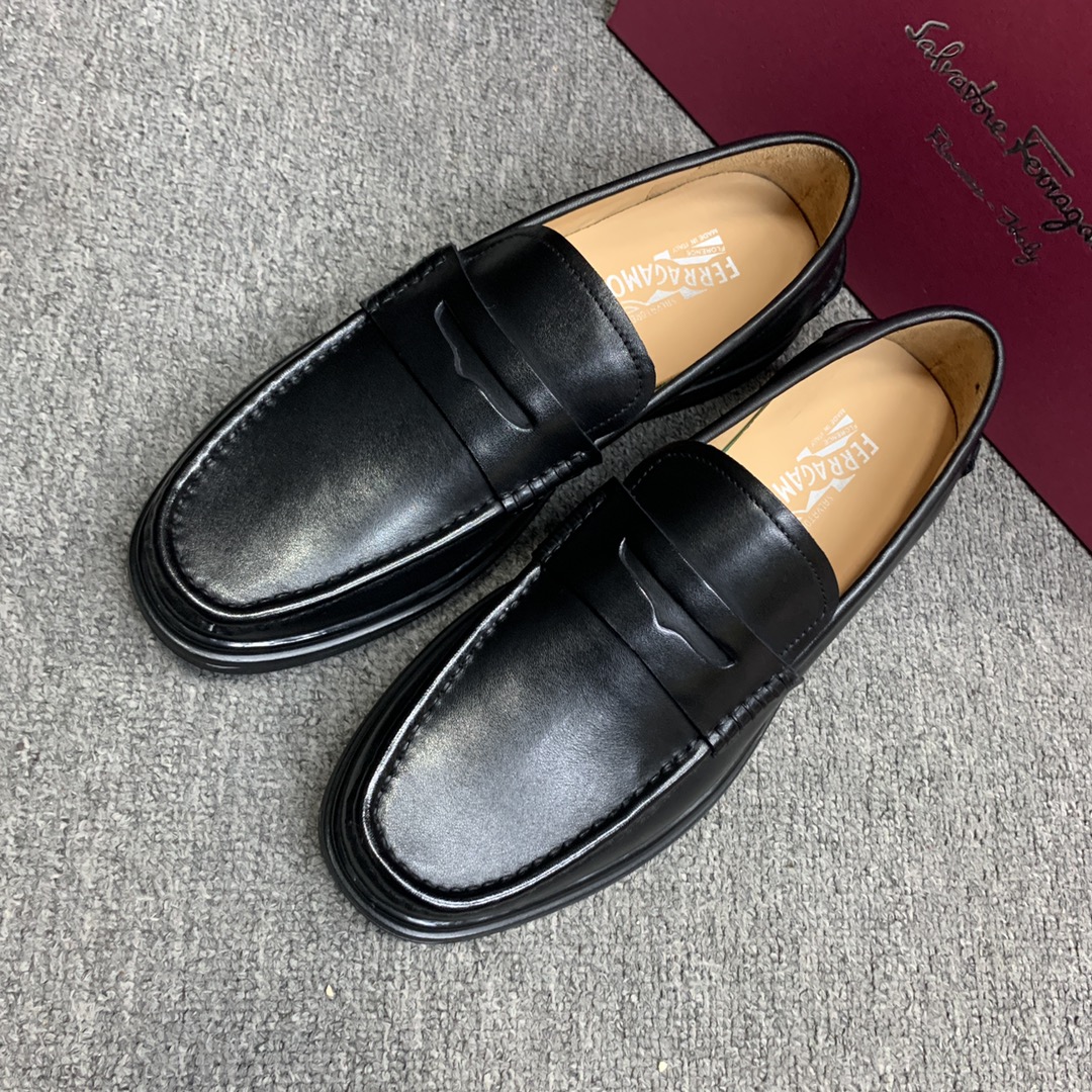Ferragamo Style Leather Men's Shoes Men's Shoes Men's Shoes detail image 3 from source 783363