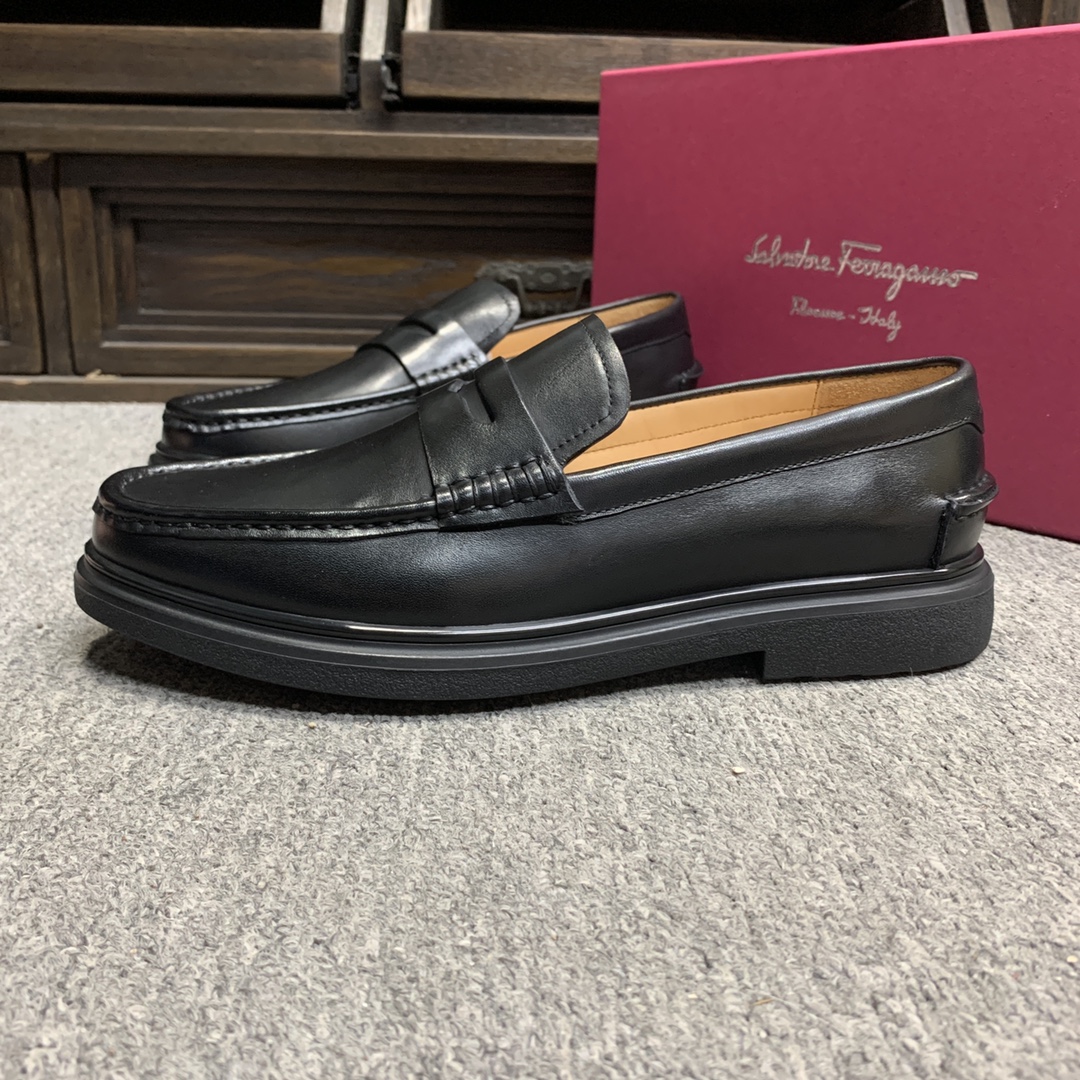 Ferragamo Style Leather Men's Shoes Men's Shoes Men's Shoes detail image 4 from source 783363