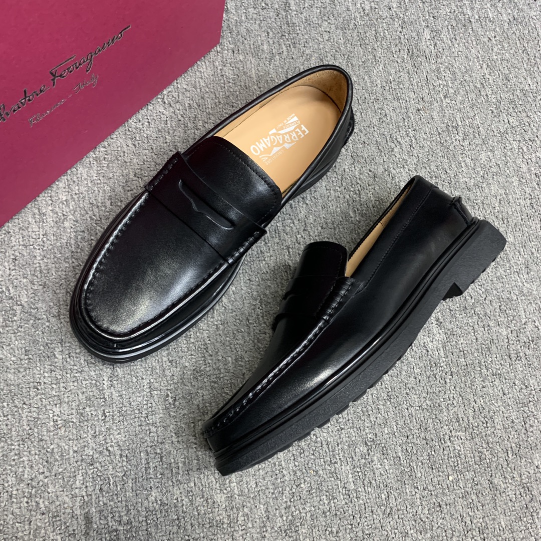 Ferragamo Style Leather Men's Shoes Men's Shoes Men's Shoes detail image 6 from source 783363