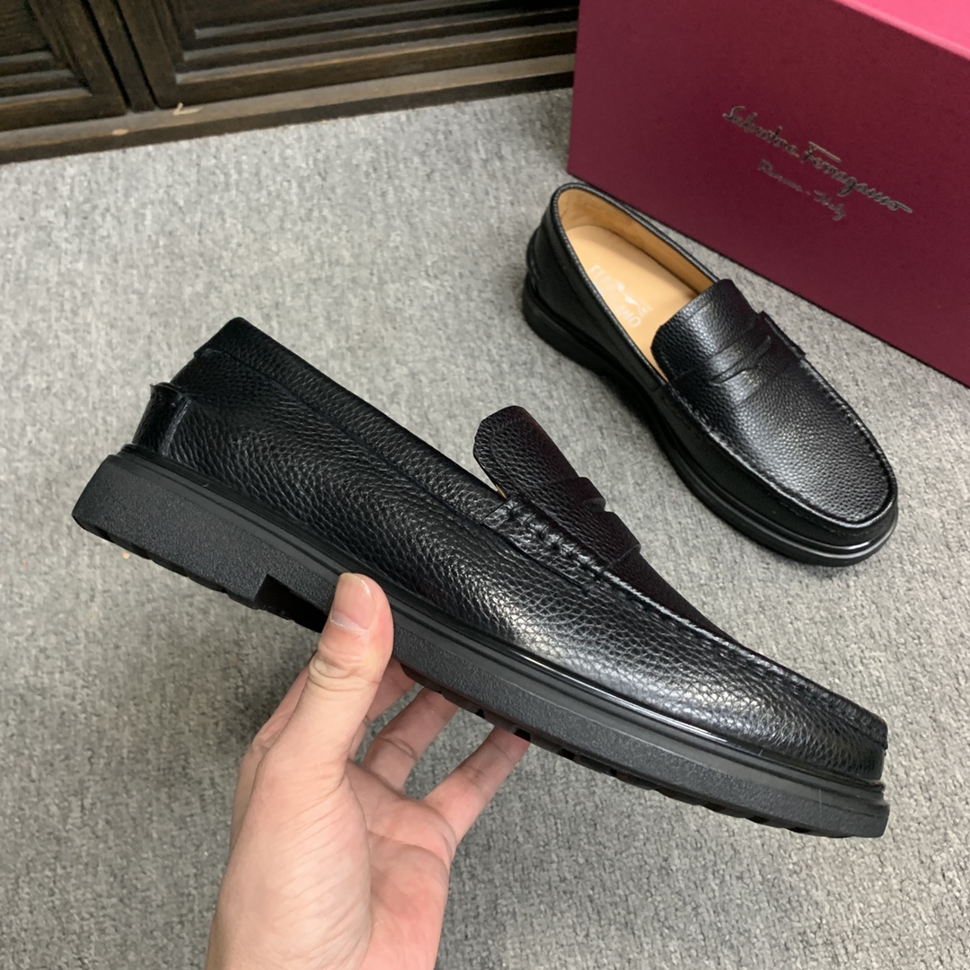 Ferragamo Style Leather Men's Shoes Men's Shoes Men's Shoes detail image 6 from source 783367