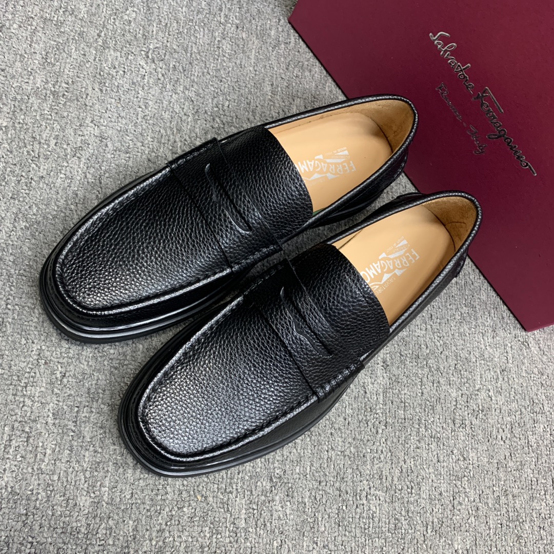 Ferragamo Style Leather Men's Shoes Men's Shoes Men's Shoes detail image 4 from source 783367