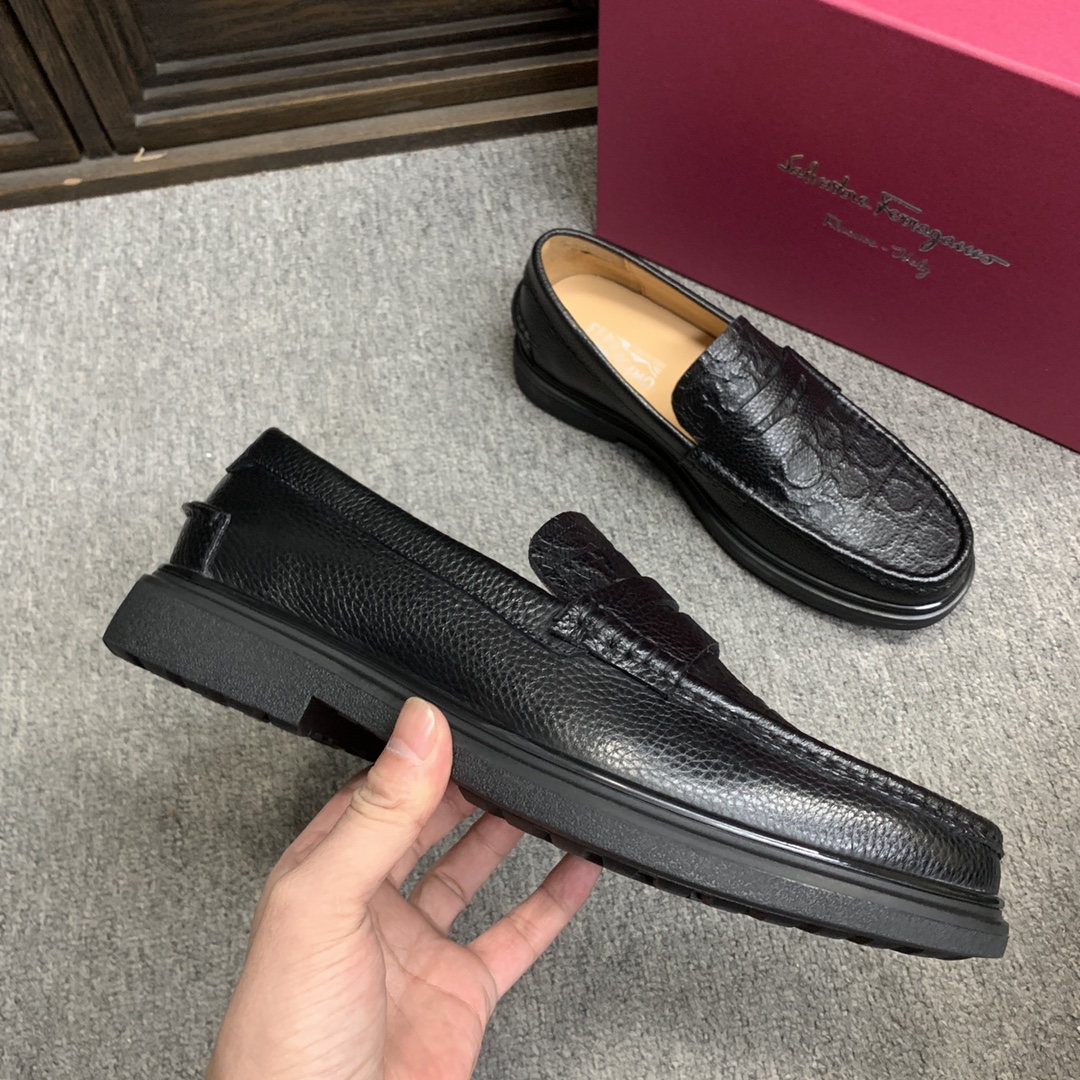Ferragamo Style Leather Men's Shoes Men's Shoes Men's Shoes detail image 5 from source 783365