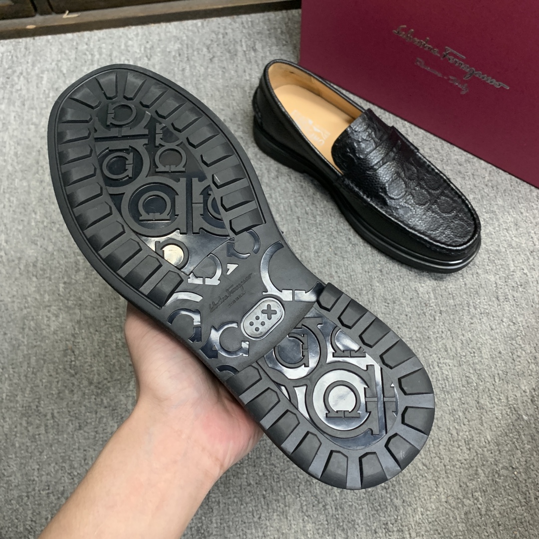 Ferragamo Style Leather Men's Shoes Men's Shoes Men's Shoes detail image 7 from source 783365
