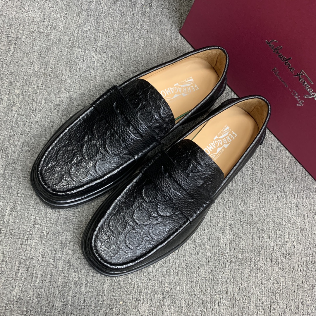 Ferragamo Style Leather Men's Shoes Men's Shoes Men's Shoes detail image 3 from source 783365