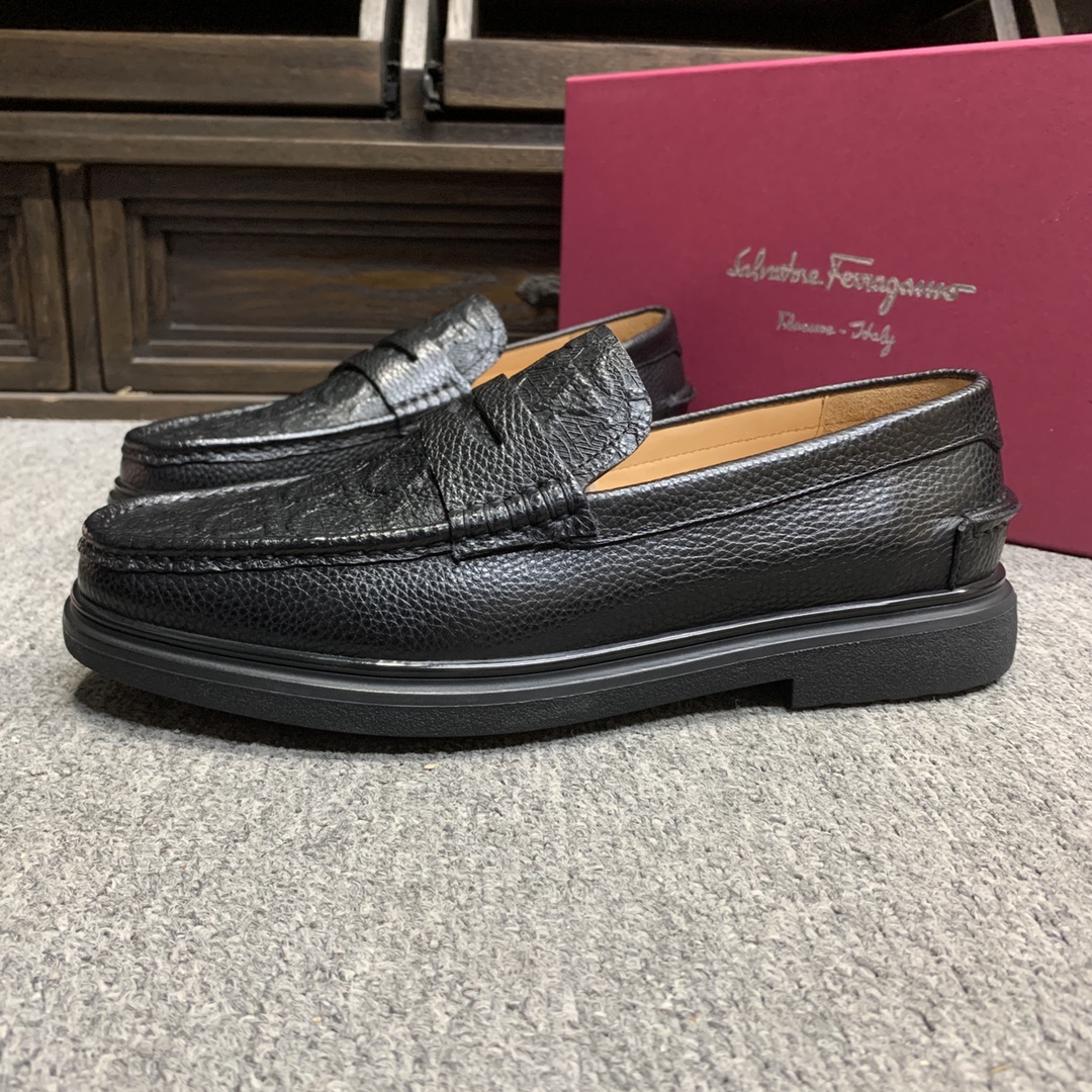 Ferragamo Style Leather Men's Shoes Men's Shoes Men's Shoes detail image 4 from source 783365