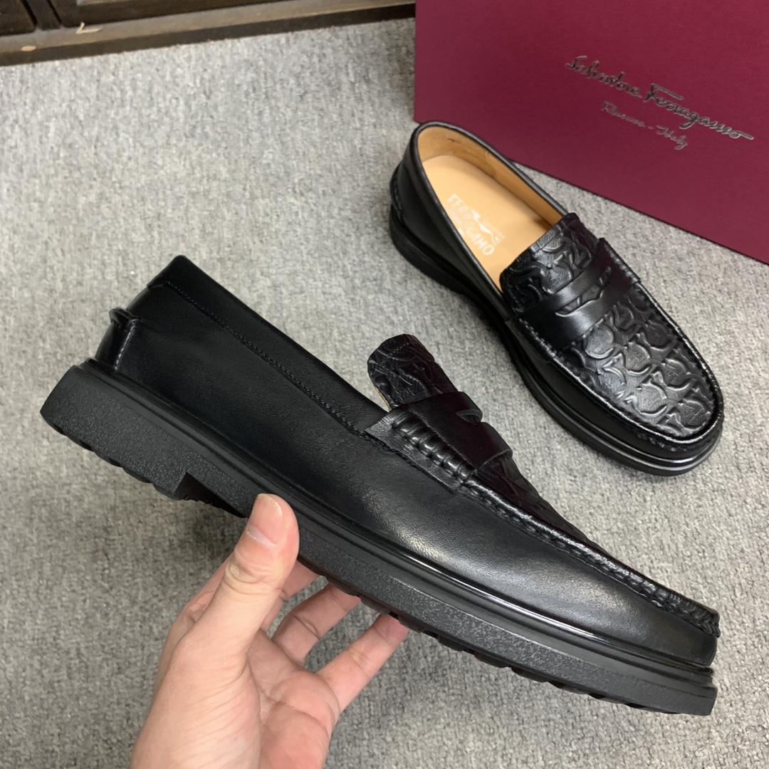 Ferragamo Style Leather Men's Shoes Men's Shoes Men's Shoes detail image 6 from source 783362