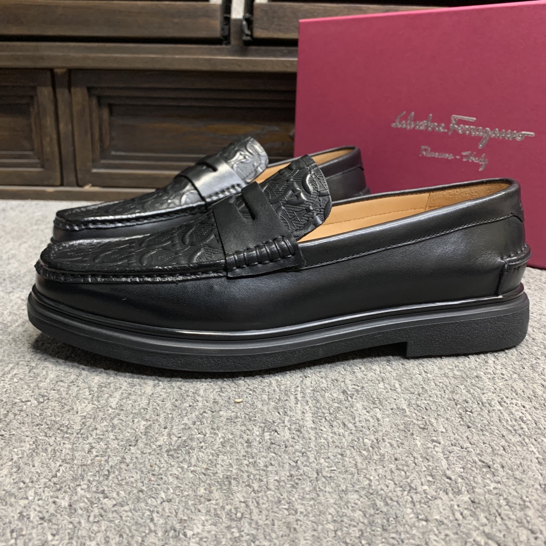 Ferragamo Style Leather Men's Shoes Men's Shoes Men's Shoes detail image 5 from source 783362