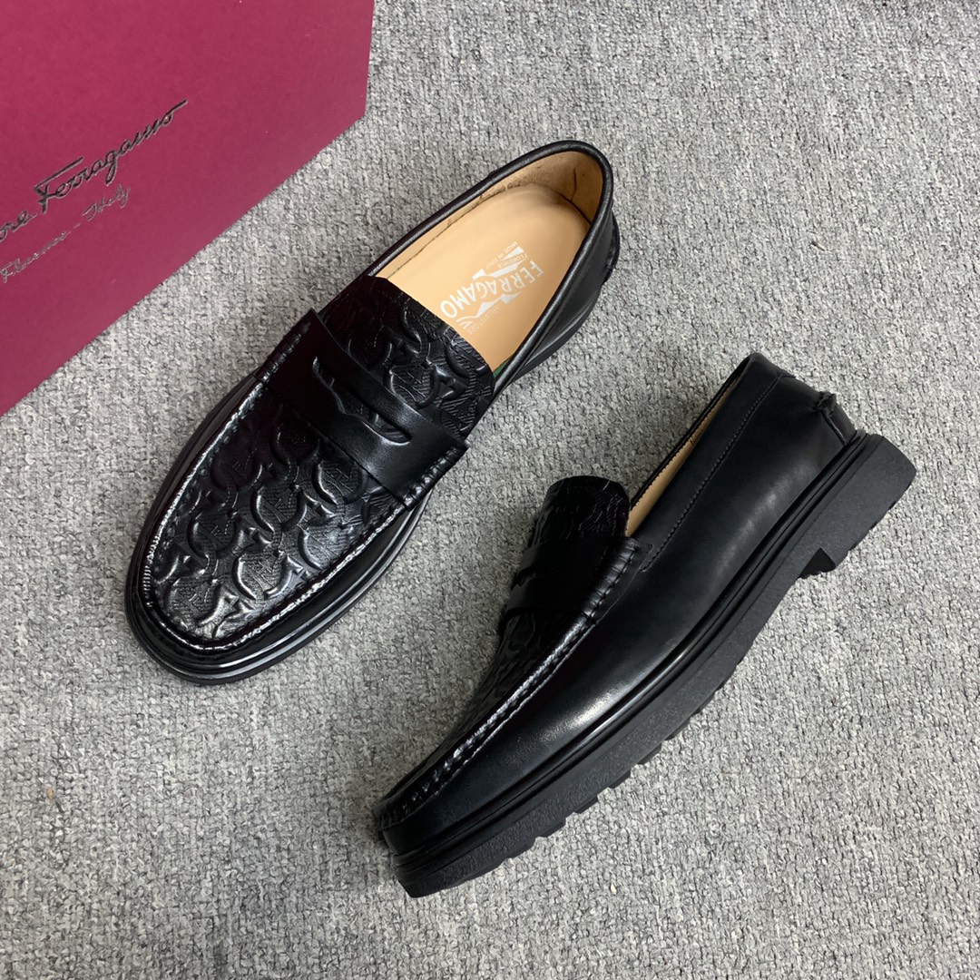 Ferragamo Style Leather Men's Shoes Men's Shoes Men's Shoes detail image 7 from source 783362