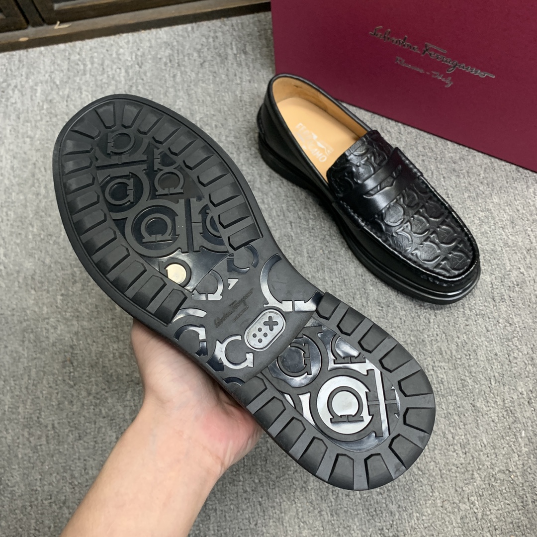 Ferragamo Style Leather Men's Shoes Men's Shoes Men's Shoes detail image 8 from source 783362