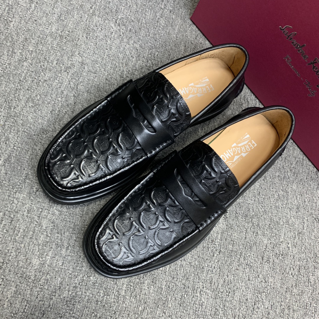 Ferragamo Style Leather Men's Shoes Men's Shoes Men's Shoes detail image 4 from source 783362