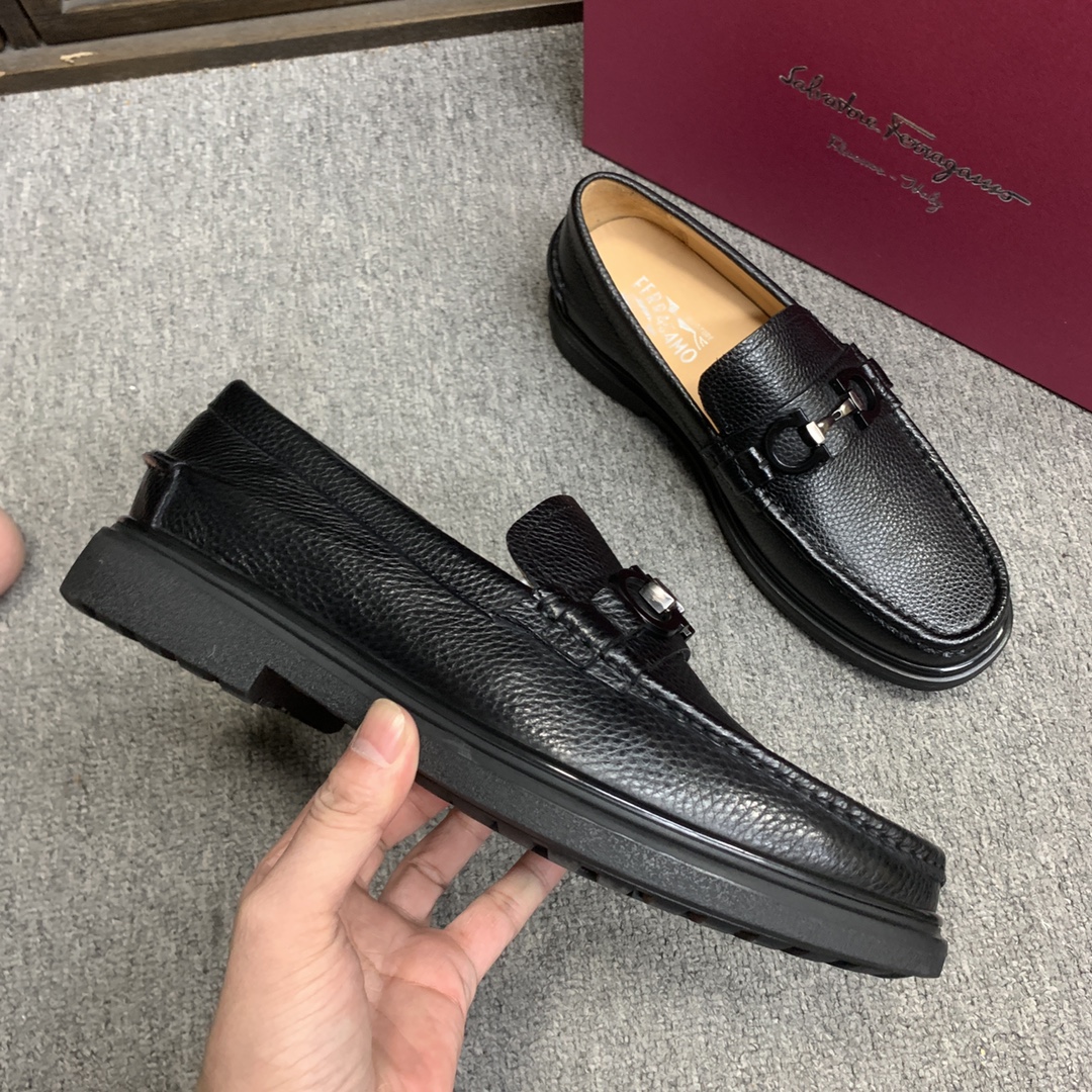 Ferragamo Style Leather Men's Shoes Men's Shoes Men's Shoes detail image 5 from source 783361