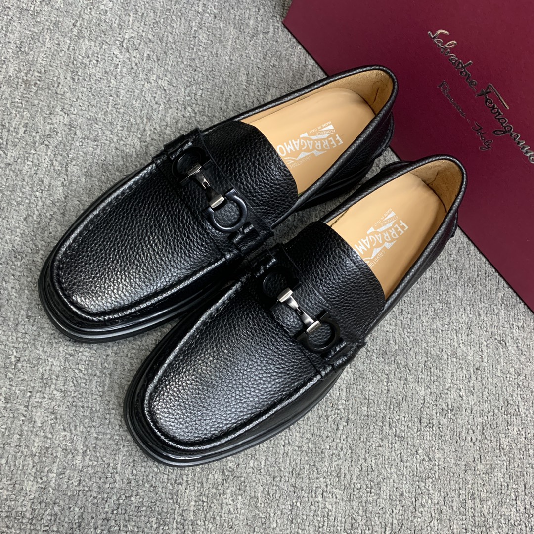 Ferragamo Style Leather Men's Shoes Men's Shoes Men's Shoes detail image 3 from source 783361