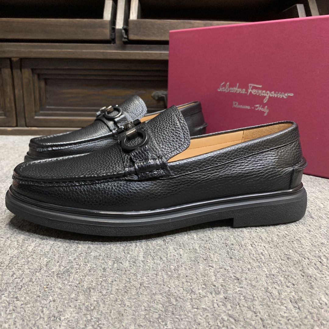 Ferragamo Style Leather Men's Shoes Men's Shoes Men's Shoes detail image 4 from source 783361