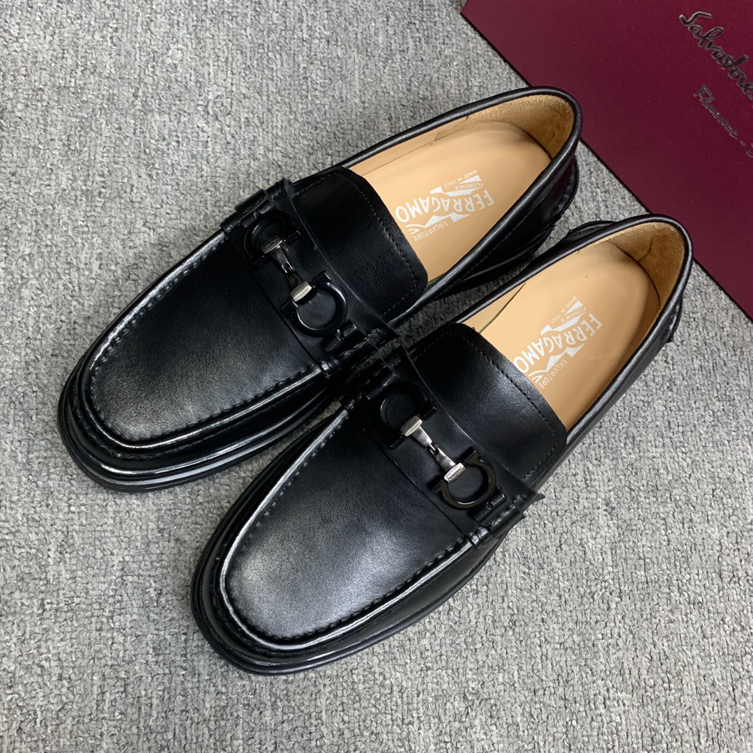 Ferragamo Style Leather Men's Shoes Men's Shoes Men's Shoes detail image 4 from source 783368