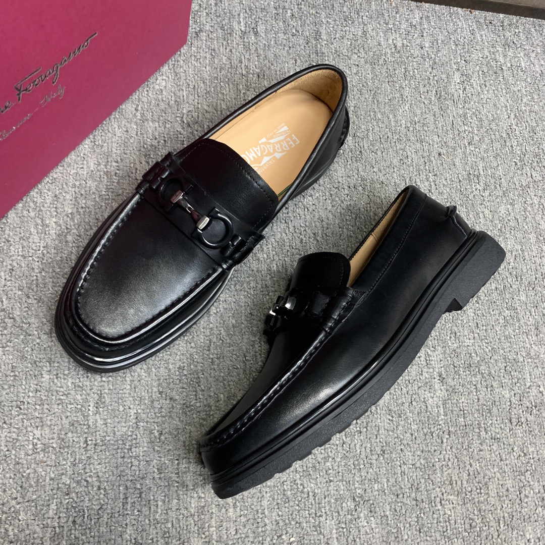 Ferragamo Style Leather Men's Shoes Men's Shoes Men's Shoes detail image 7 from source 783368