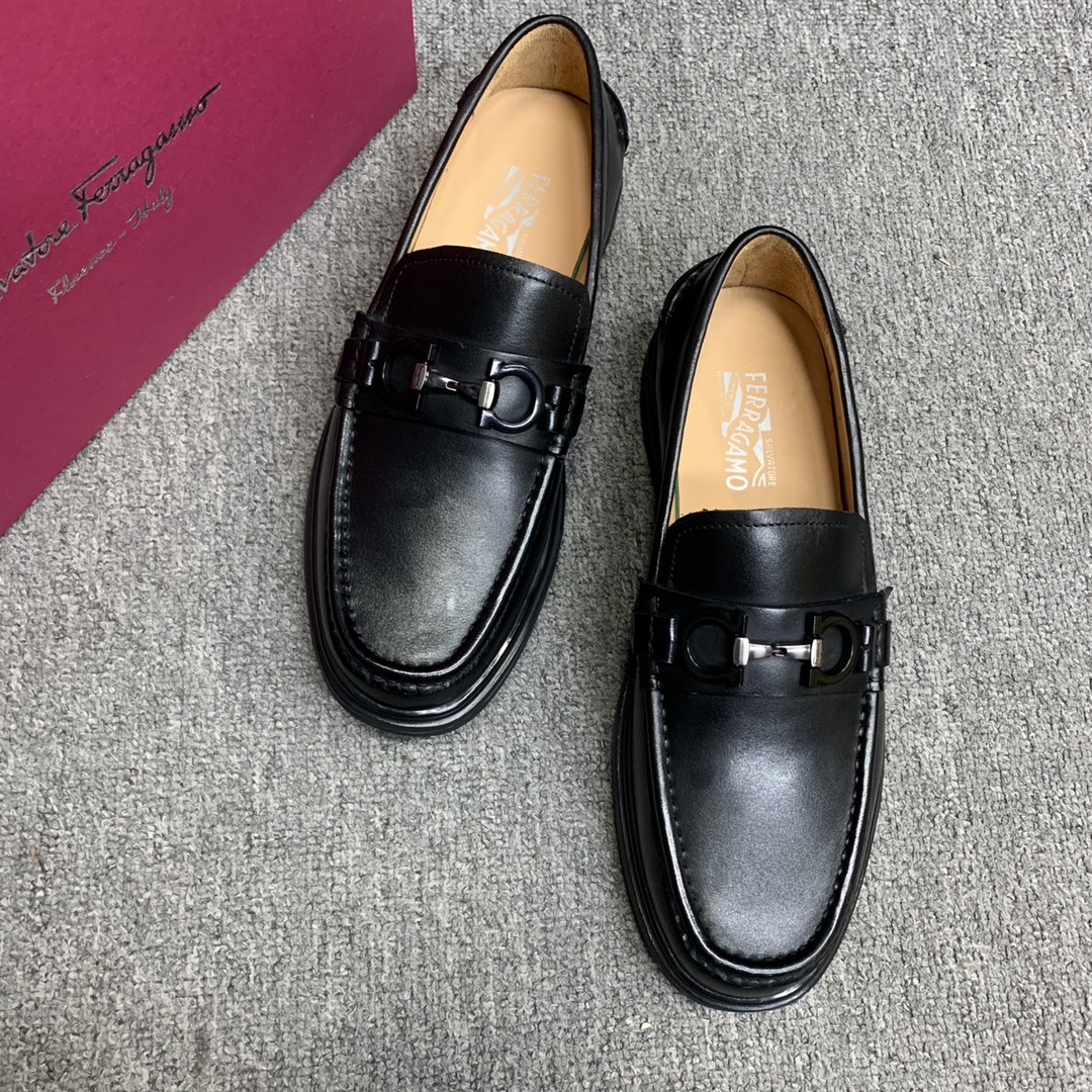 Ferragamo Style Leather Men's Shoes Men's Shoes Men's Shoes detail image 3 from source 783368