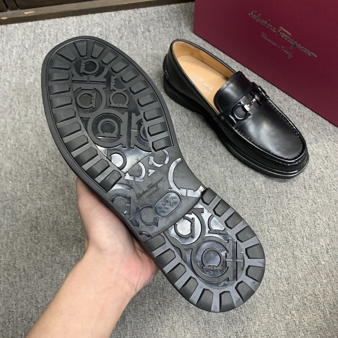 Ferragamo Style Leather Men's Shoes Men's Shoes Men's Shoes detail image 8 from source 783368