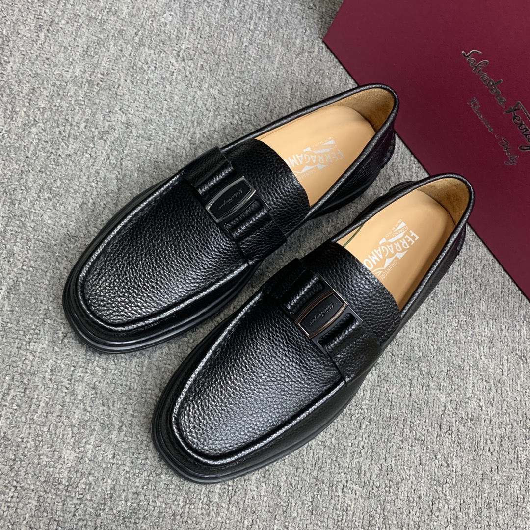 Ferragamo Style Leather Men's Shoes Men's Shoes Men's Shoes detail image 3 from source 783364