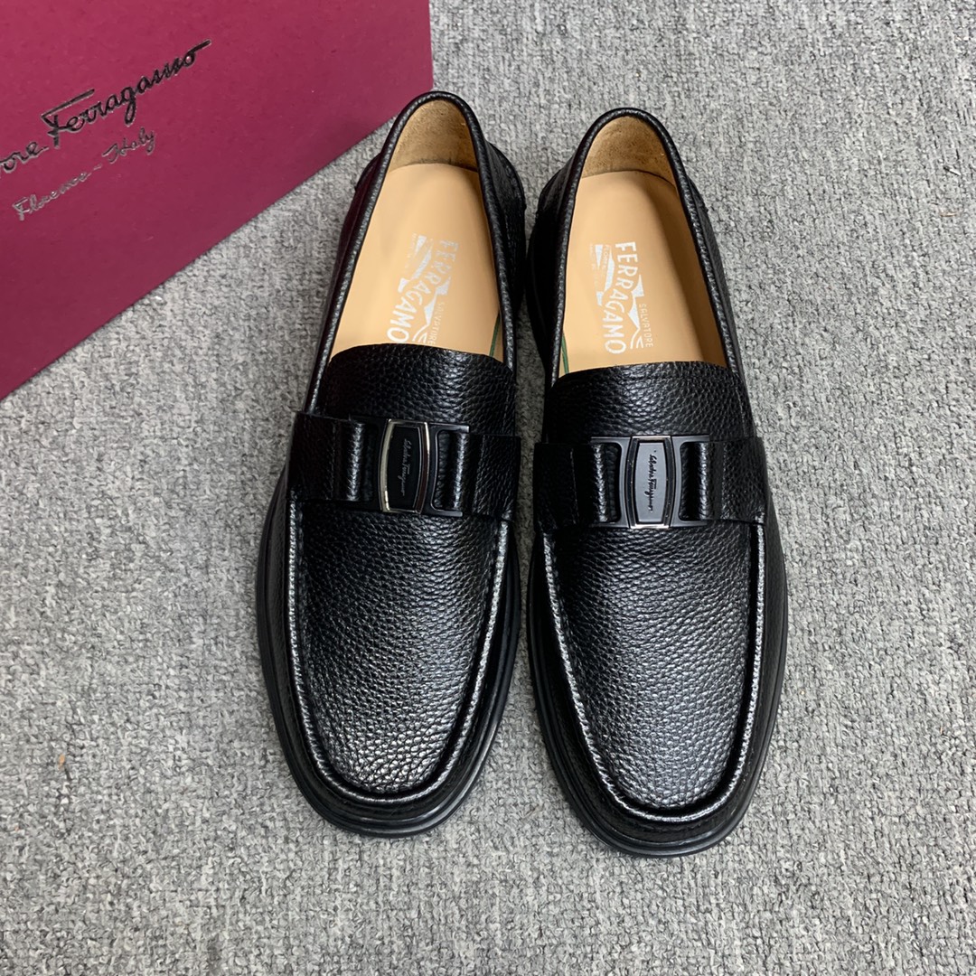 Ferragamo Style Leather Men's Shoes Lookbook Reference image 1