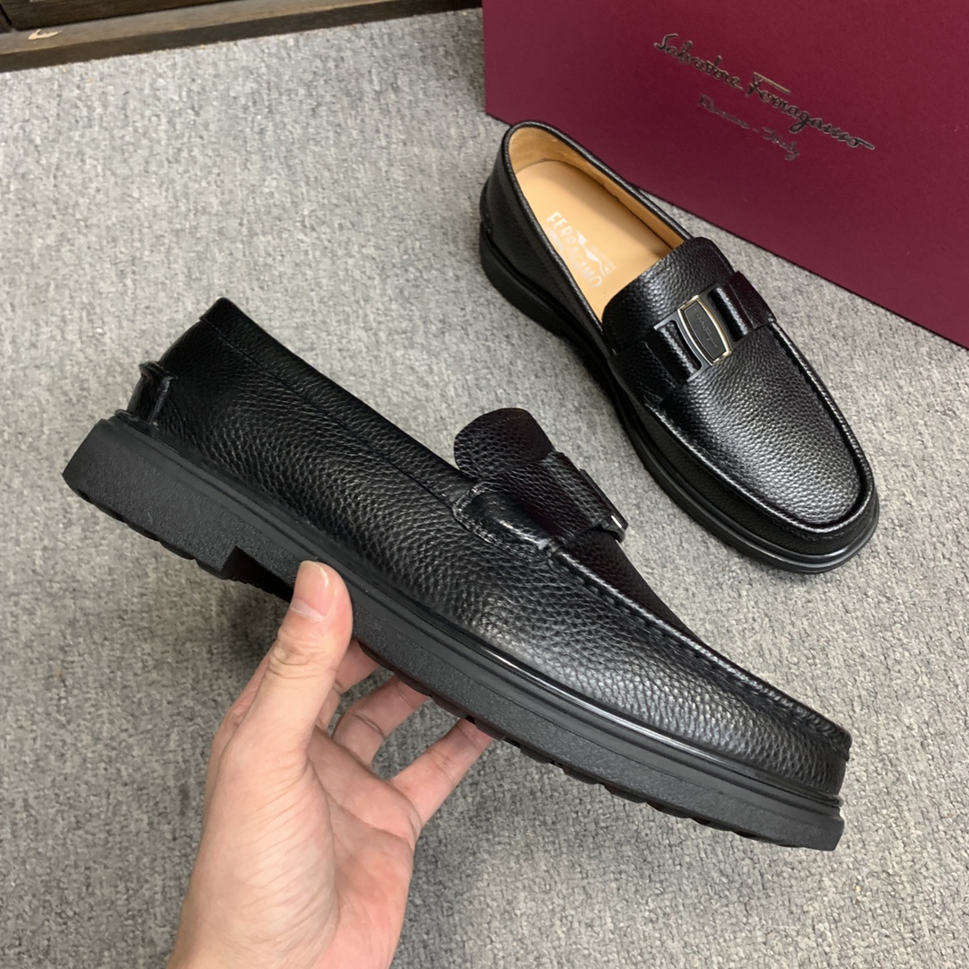Ferragamo Style Leather Men's Shoes Men's Shoes Men's Shoes detail image 5 from source 783364