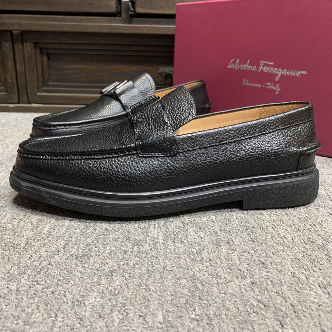 Ferragamo Style Leather Men's Shoes Men's Shoes Men's Shoes detail image 4 from source 783364