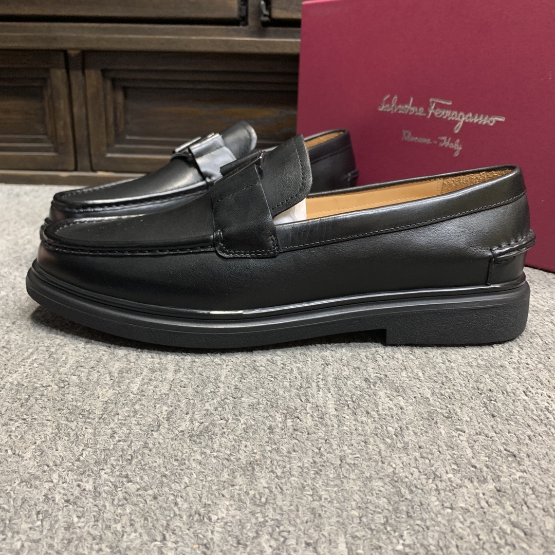 Ferragamo Style Leather Men's Shoes Men's Shoes Men's Shoes detail image 4 from source 783360