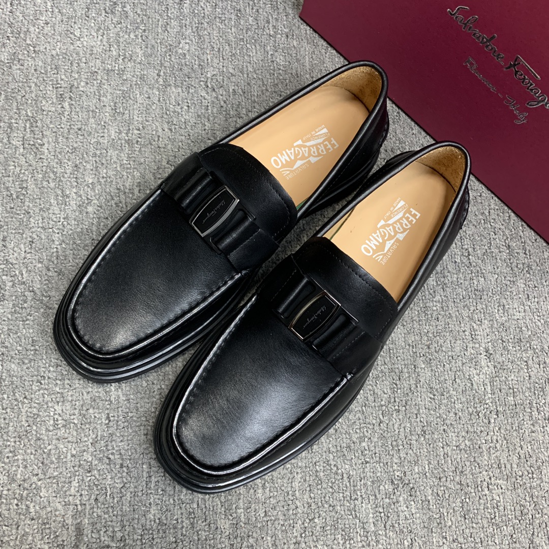 Ferragamo Style Leather Men's Shoes Men's Shoes Men's Shoes detail image 3 from source 783360