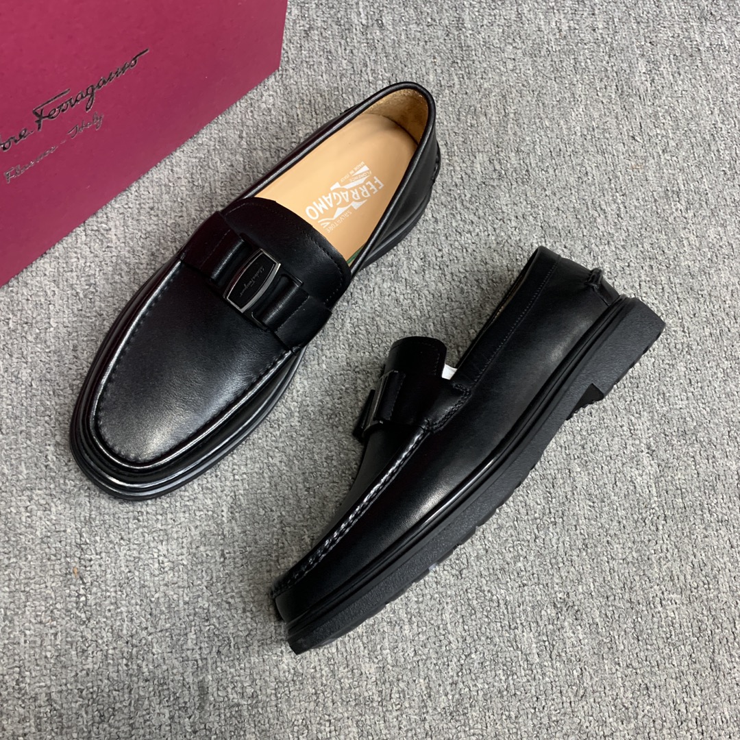 Ferragamo Style Leather Men's Shoes Men's Shoes Men's Shoes detail image 6 from source 783360