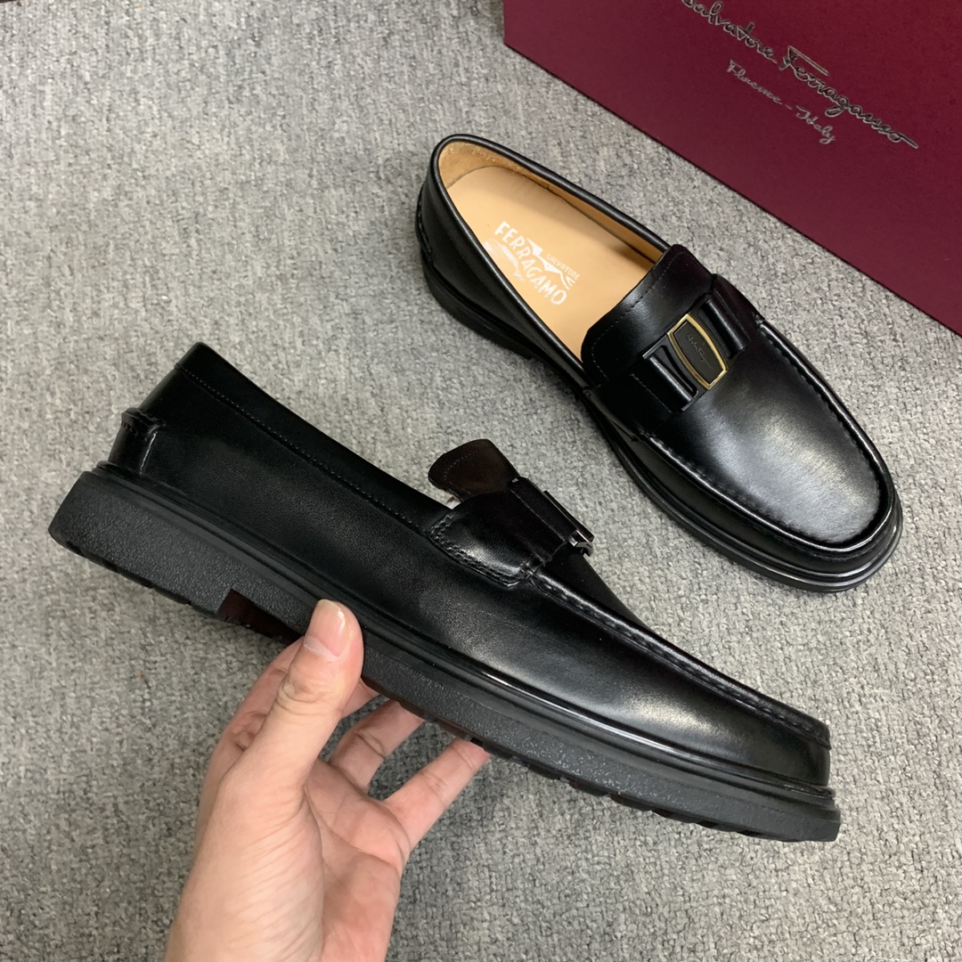 Ferragamo Style Leather Men's Shoes Men's Shoes Men's Shoes detail image 5 from source 783360