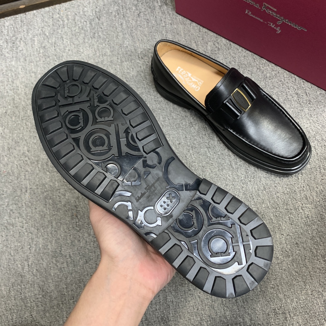Ferragamo Style Leather Men's Shoes Men's Shoes Men's Shoes detail image 7 from source 783360