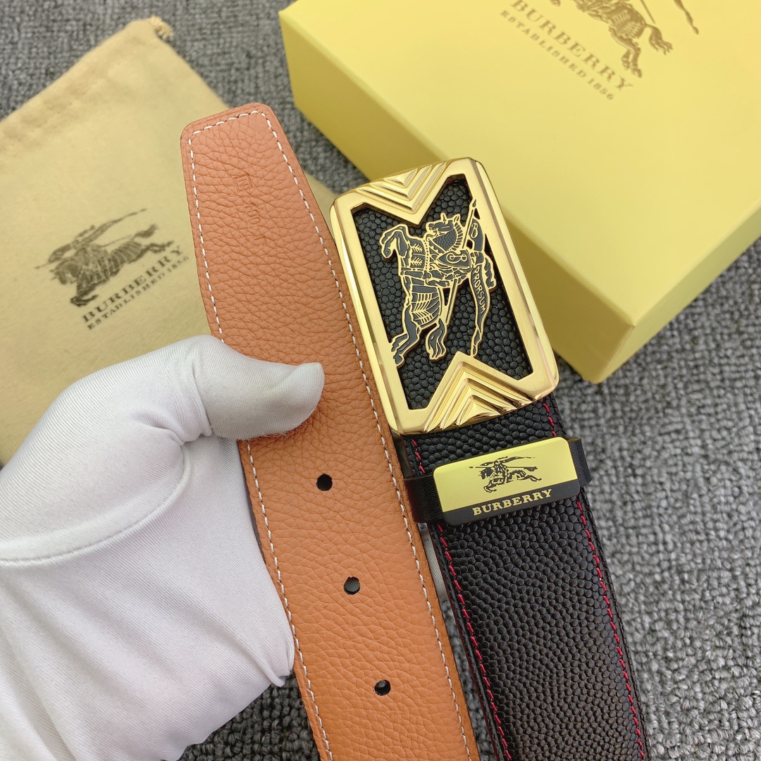 品名巴宝莉C原单材质原单牛皮腰带百分