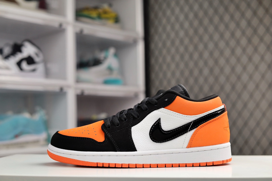 F5 公司级 Air Jordan 1 Low 无原鞋不开发 无限还原 原厂内置气垫魔块 A模大底 头层小牛皮 鞋舌AJ原厂专用牛津布+AJ专用反口珍珠布+原厂无杂质高弹内里海棉+特殊封边弹力鞋带