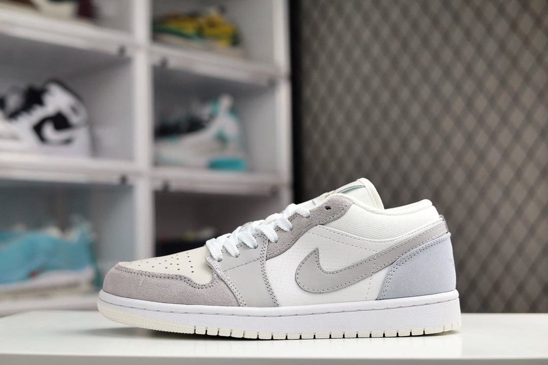 F5 公司级 Air Jordan 1 Low 无原鞋不开发 无限还原 原厂内置气垫魔块 A模大底 头层小牛皮 鞋舌AJ原厂专用牛津布+AJ专用反口珍珠布+原厂无杂质高弹内里海棉+特殊封边弹力鞋带