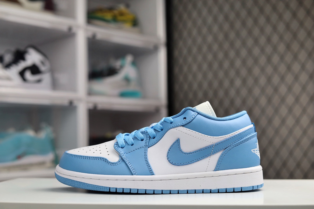 F5 公司级 Air Jordan 1 Low 无原鞋不开发 无限还原 原厂内置气垫魔块 A模大底 头层小牛皮 鞋舌AJ原厂专用牛津布+AJ专用反口珍珠布+原厂无杂质高弹内里海棉+特殊封边弹力鞋带