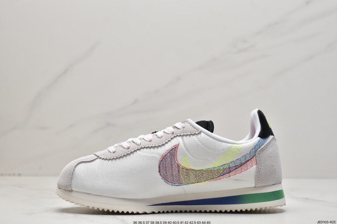 150 耐克/NK Classic Cortez Leather 阿甘复古初代皮革慢跑鞋 DR5491-100