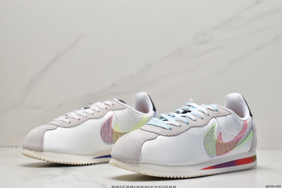 150 耐克/NK Classic Cortez Leather 阿甘复古初代皮革慢跑鞋 DR5491-100