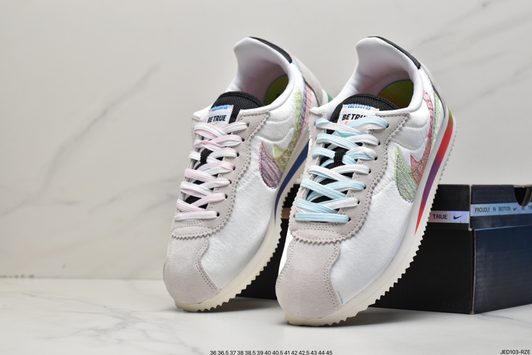 150 耐克/NK Classic Cortez Leather 阿甘复古初代皮革慢跑鞋 DR5491-100