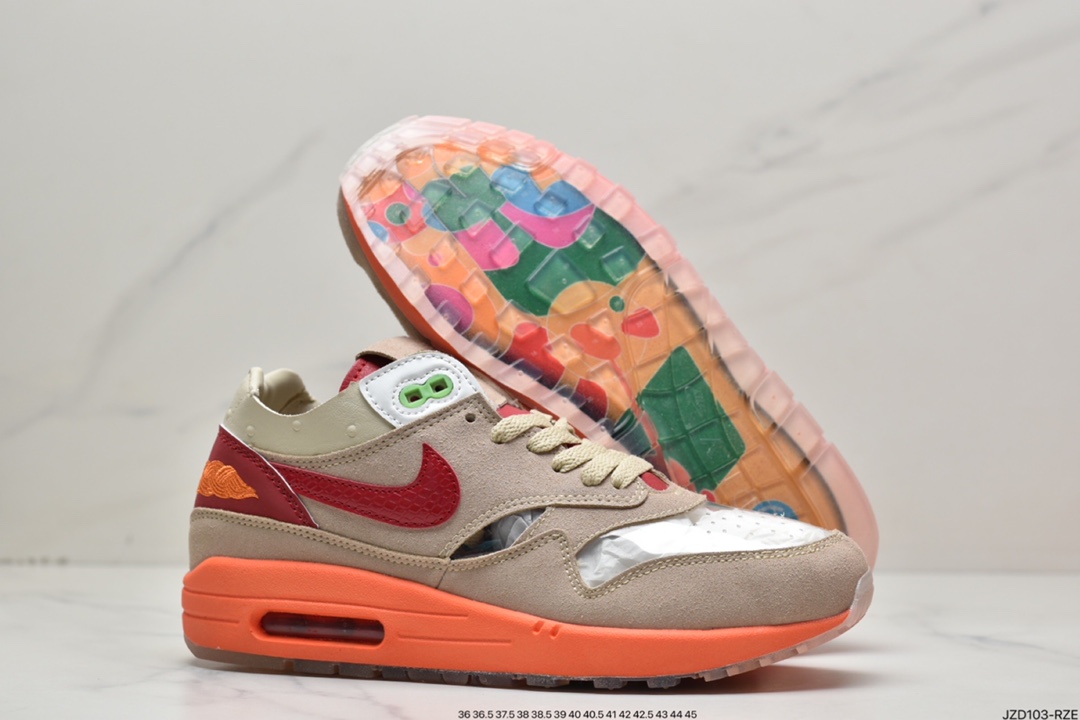 140 Patta x Air Max 1“Monarch”复古休闲跑步鞋
