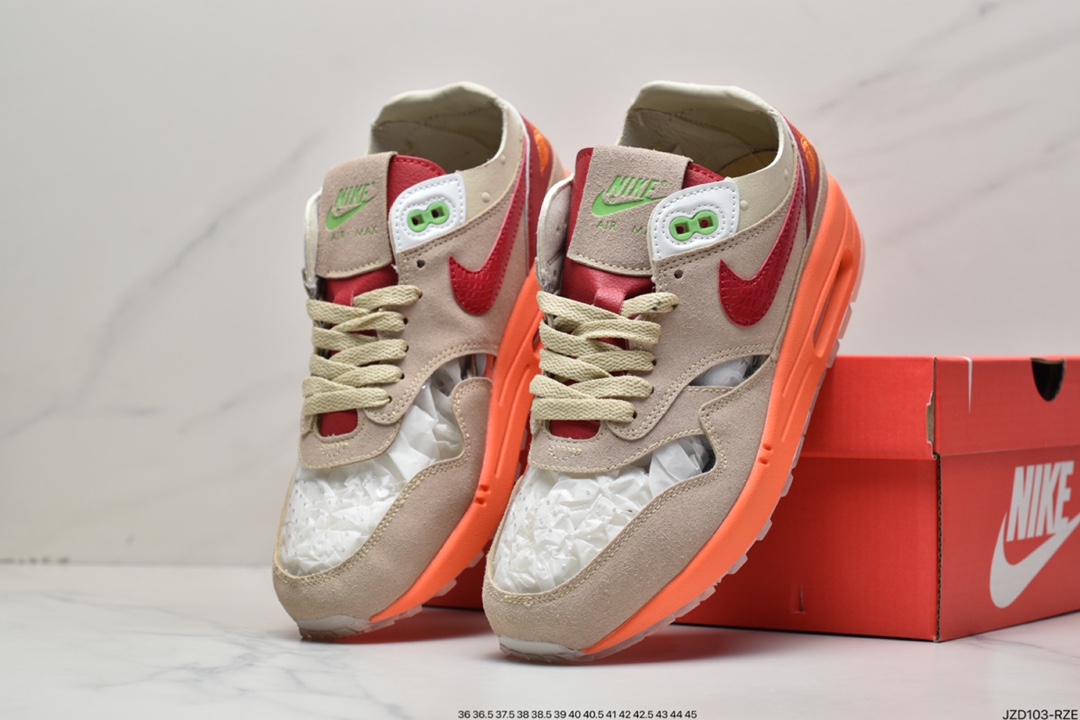 140 Patta x Air Max 1“Monarch”复古休闲跑步鞋