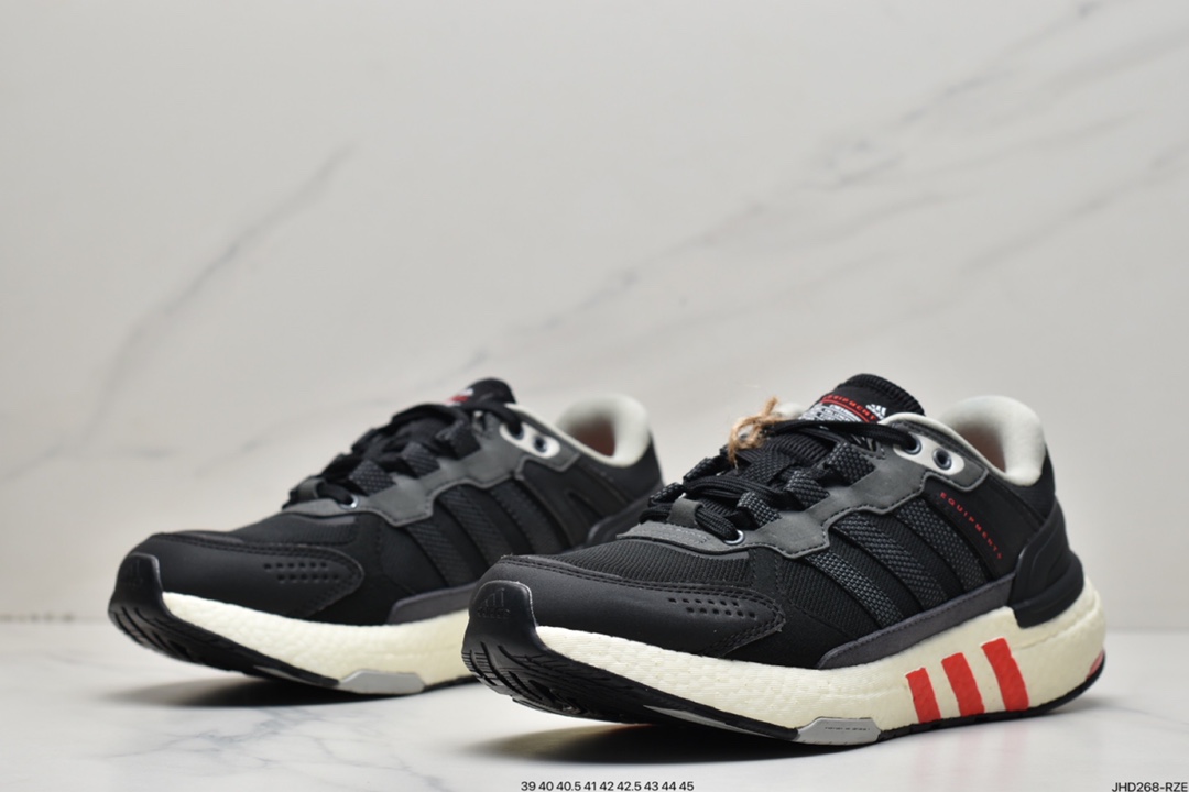 Adidas Equipment+ retro stitching leather casual running shoes HR2037