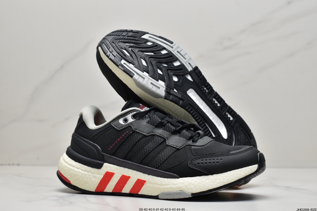 Adidas Equipment+ retro stitching leather casual running shoes HR2037