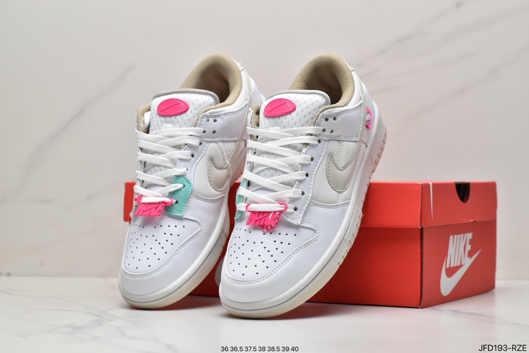 170 Nike Dunk Low 白粉 粉色鞋扣 DX6060-121